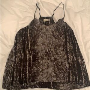 Snake skin print tank